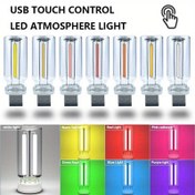 Resim USB Dokunmatik Kontrol Araba Atmosfer Işığı - Renkli RGB Tasarımıyla Ayarlanabilir LED Gece Işığı, USB Güçlü, Araç İç Mekan Dekorasyonu İçin İdeal, Çevresel Aydınlatma|Canlı LED Ekranı|USB Güçlü Işık, Pil Olmadan 