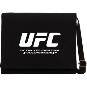 Resim UFC Ultimate Championship Siyah Kanvas Postacı Çantası - Siyah 