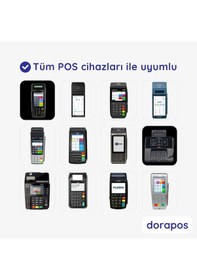 Resim Dorapos 56mm X 14m Termal Rulo 100 Lü Paket Yazar Kasa Pos Kağıdı 