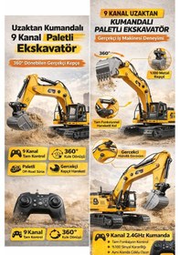 Resim Uzaktan Kumandalı Full Fonksiyon Hareketli Excavator 2.4ghz Iş Makinesi Ekskavatör Çok Renkli 