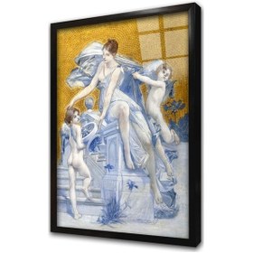 Resim Tanrıça Ve Melekler Manipülasyon Iı Çerçeveli Cam Tablo-172070 