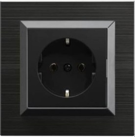 Resim Ovivo Quantum Siyah Topraklı Priz 