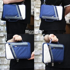 Resim Microcase Honor Pad x8 Lite 9.7 inch Tabletler için Omuz Askılı El Tutacaklı Universal Sleeve Taşıma Çantası AL4346 Lacivert Krem Gri 
