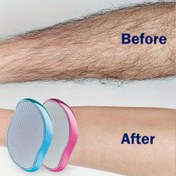 Resim Unisex Kristal Epilasyon Aracı - Ağrısız Eksfoliasyon, Tekrar Kullanılabilir ve Su Geçirmez, Mavi/Pembe/Altın Bej renklerde mevcuttur, Sırt, Kol ve Bacakları Pürüzsüzleştirme için tasarlanmıştır. 