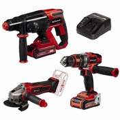 Resim Einhell TE-TK 18/3 Lİ + 2 (CD+AG+HD) Akülü Alet Seti - 4257242 