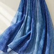 Resim Kadınlar için Şık Mavi Çiçekli A-Line Etek - Orta Uzunluk, Akışkan, Yüksek Bel ile Bağlama Detayı, Hafif Polyester, Bahar/Yaz/Sonbahar için Mükemmel, Günlükten Resmi Giyim, Günlük Kıyafet | Çiçek Desenli Etek | Hafif Etek 
