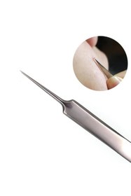 Resim SPELT Paslanmaz Çelik Sivilce Akne Siyah Nokta Temizleme Cımbızı Iğne Uç 