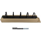 Resim Amp 1U 19" Yatay Kabinet Kancalı Organizer (5 Kancalı) 