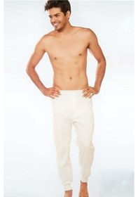 Resim Erkek Krem %100 Pamuk Interlok Içlik Alt 