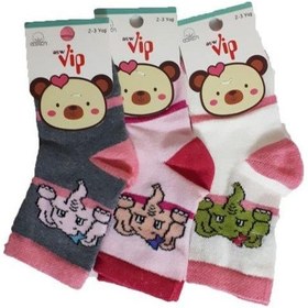 Resim Hepsine Rakip Lababy Renkli Desenli Kız Bebek Soket Çorap 6 Lı Paket Çok Renkli 