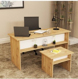 Resim KALENDER DEKOR MERKÜR-1-2 OFİS BÜRO MASASI TAKIMI MRK02 