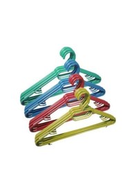 Resim 24 Adet Renkli Plastik Elbise Askısı Renkli 