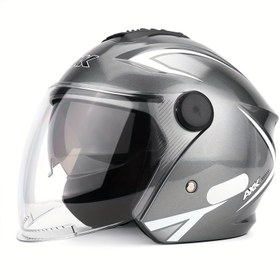 Resim 1 Motosiklet, Trendy Motosiklet 3/4 Erkekler ve Kadınlar İçin, ABS Malzeme Güvenliği Tüm Mevsimlerde Mevcuttur, En İyi Hediye Babalar, Anneler, Erkek Arkadaşlar, Kız Arkadaşlar İçin! 