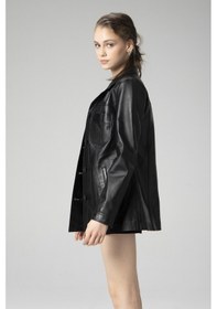 Resim Dericlub Wm032 Gerçek Deri Kadın Ceket 