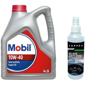 Resim Mobil 10W-40 Motor Yağı 4 L + Carpex Cam Buğu Önleyici 