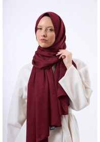 Resim Mirsoy Scarf Mir Modern Desen Şal Bordo 