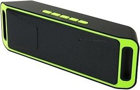 Resim CAXUSD 40 Hoparlör Subwoofer Mini Kablosuz Stereo Açık Hava Yeşil Mp3 Hafif Mikrofon 