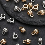 Resim 100 adet 10x6mm Gümüş Altın CCB Boncuklar - Yuvarlak Pendentli Uzaklaştırma Boncukları, Takı Yapımı, DIY Kolyeler ve Küpeler, Moda Aksesuarları, Takı Yapımı Malzemeleri|Eşsiz Pendent Boncuklar|Dayanıklı Metal Boncuklar, Takı Yapımı Malzemeleri 