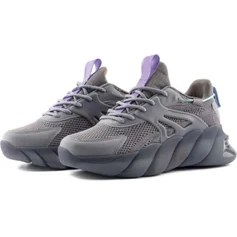 Resim Gamelu 25-Care Lila Bağlı Memory Foam Taban Kadın Sneaker Spor Ayakkabı 