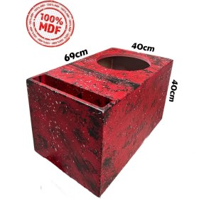Resim 30 cm Spl L Port Profesyonel Bas Kabini Mdf Deprem Etkili 
