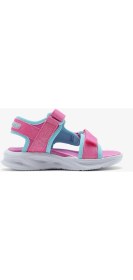 Resim Skechers Sola Glow Sandal Büyük Kız Çocuk Pembe Işıklı Sandalet 303024L Hpaq 