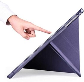 Resim Apple iPad 9.7 2017 (5.Nesil) ile Uyumlu Kılıf Silikon Yumuşak Kalem Bölmeli Esnek 4 Farklı Stand Olabilen Tablet Kılıfı Lacivert 