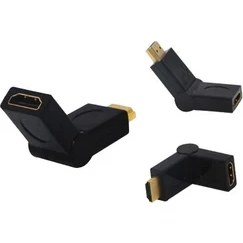 Resim Powermaster HDMI Erkek Dişi Ara Oynar Başlı Aparat 