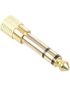 Resim Mena Rise 4458 6.3 mm Erkek To 3.5 mm Dişi Çevirici Dönüştürücü Adaptörü 