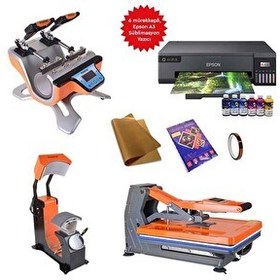 Resim Epson Süblimasyon A3 Pres Transfer Yeni Girişimci Baskı Seti 