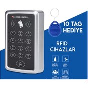 Resim Rfid Şifreli Kapı Kilidi - Kartlı Geçiş Kontrol Sistemi 12-24V 