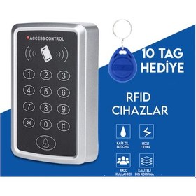 Resim Rfid Şifreli Kapı Kilidi - Kartlı Geçiş Kontrol Sistemi 12-24V 