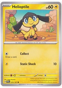 Resim Helioptile 070/167 - Twilight Masquerade - Pokemon Kartı Mint 