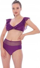 Resim Argisa Düz Fırfırlı Yüksek Bel Yeni Bikini 