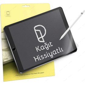 Resim TEKNETSTORE Apple iPad 10.2 Inc 8. ve 9.nesil Paper-Like Ekran Koruyucu Kağıt Hissiyatlı Kırılmaz Cam 
