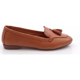 Resim Dgn 104 Kadin Püskül Aksesuarli Zenne Loafer Taba 
