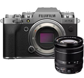 Resim Fujifilm X-T4 Gümüş + XF18-55mm Kit 