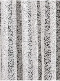 Resim Buz Kırığı Desen, Salon Mutfak Balkon Perdesi 1X3 Sık Pile, 280 x 250 