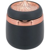 Resim Carub Araç İçi Küllük Porselen + Abs 7 Renk Işıklı Kapaklı Yanmaz Koku Geçirmez Altın Siyah Renk Br2944643 