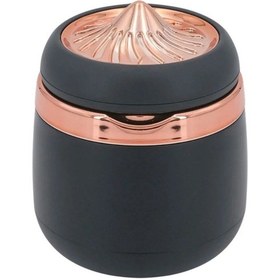 Resim Carub Araç İçi Küllük Porselen + Abs 7 Renk Işıklı Kapaklı Yanmaz Koku Geçirmez Altın Siyah Renk Br2944643 