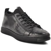 Resim Marcomen 16374 Hakiki Deri Günlük Erkek Ayakkabı-Siyah 