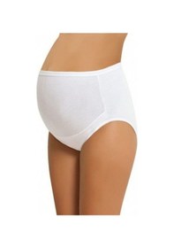 Resim NBB Underwear Yüksek Bel Likralı, Pamuk Beyaz Hamile Külodu 001 