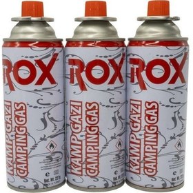 Resim Rox Kamp Ocak Gazı Valfli Kartuş 227gr - 3 Adet Beyaz 