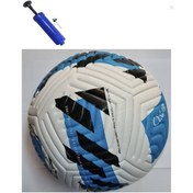 Resim Keufman Lisanslı 4 Astar El Dikişli 410 Gram Soft Futbol Topu ... Açık Mavi - Beyaz 