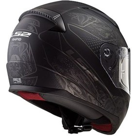 Resim Demiratlilar Ls2 Rapıd Crypt Mat Full Face Motosiklet Kaskı 