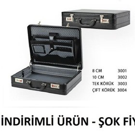 Resim Evrak Çantası Şifreli Evrak Bond Çanta Para Taşıma Çantası Bont ç 12 Cm Tek Körük 