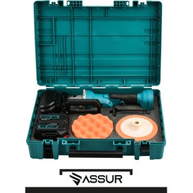 Resim Assur Profesyonel 21V Çift Akü 125 Mm Taşlama & 150 Mm Polisaj Makinesi Set 