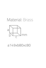 Resim Genel Markalar Reçine Tezgah Üstü Pamukluk Siyah-Krom 149X80X80 Mm 