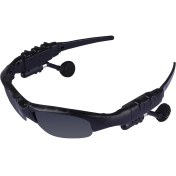 Resim Runwuwus Akıllı Gözlükler Uv Dayanıklı Binaural Bluetooth-Uyumlu 5.0 Güneş Gözlüğü Kulaklık - Siyah (Yurt Dışından) 
