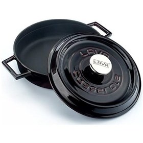 Resim Metal Premium Serisi - Döküm Çok Amaçlı Tencere, Yuvarlak, 24 Cm, Majolik Mor 