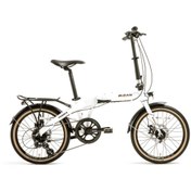 Resim Bisan FX 3600 ALTUS KATLANIR BİSİKLET 31.5 CM MD 20 JANT 8 VİTES BEYAZ SİYAH TURUNCU 